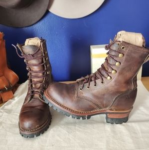 Frye logger boots